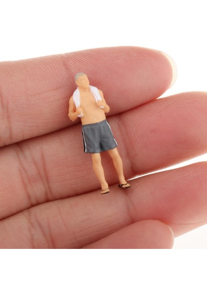 1:64 Ölçekli Boyalı Insanlar Figürleri Reçine Heykelcik Oyuncakları Diorama Garaj Modeli Yaşlı Adam 1 fiyatları
