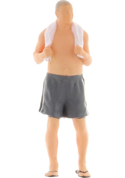 1:64 Ölçekli Boyalı Insanlar Figürleri Reçine Heykelcik Oyuncakları Diorama Garaj Modeli Yaşlı Adam 1 modelleri