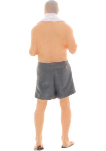 1:64 Ölçekli Boyalı Insanlar Figürleri Reçine Heykelcik Oyuncakları Diorama Garaj Modeli Yaşlı Adam 1 indirimleri