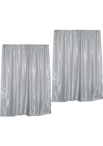 Çift Pencere Perdeleri Karartma Panjurları Gölge Örtü Gri Çubuk Pocket_l