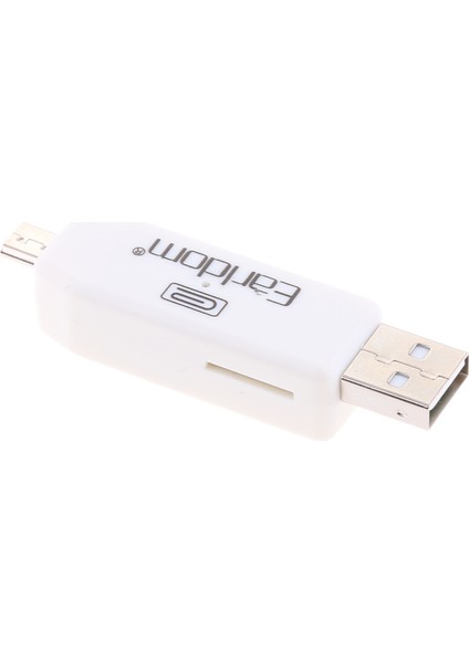 Android Beyaz Için Mikro USB Erkek - USB Kadın Adaptörü Otg Dönüştürücü Konektörü