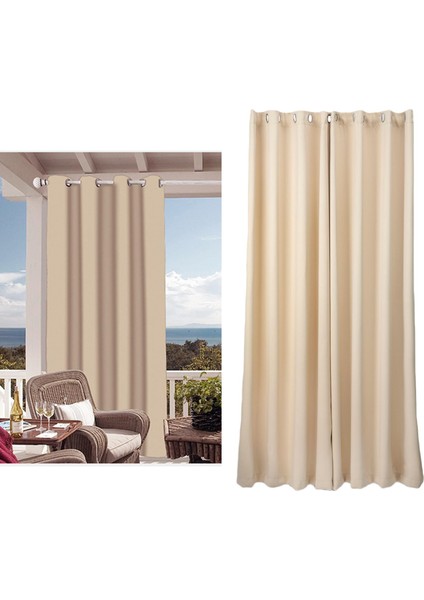 Açık Çardak Perde Balkon Veranda Cabana Tonu Örtü Su Geçirmez Bej 52X84IN(Yurt Dışından) indirimleri