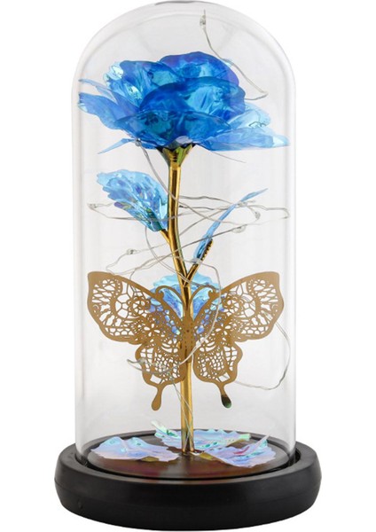 Acituna Enchanted Rose, Sevgililer Günü Kadın Düğün Çiçeği Için Işıkla Camda Gül(Yurt Dışından)