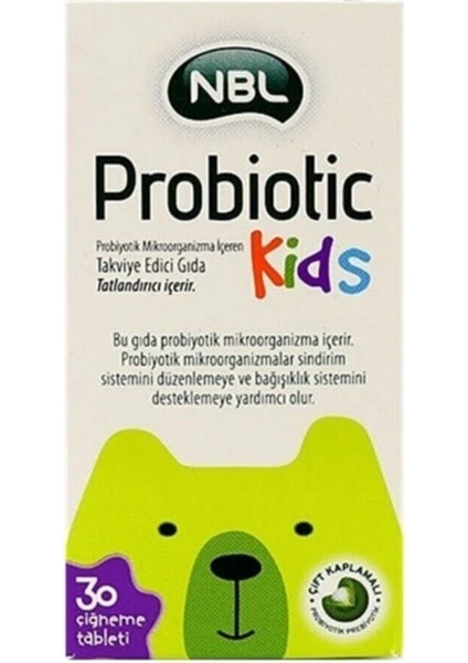 Probiotic Kids 30 Çiğneme Tableti