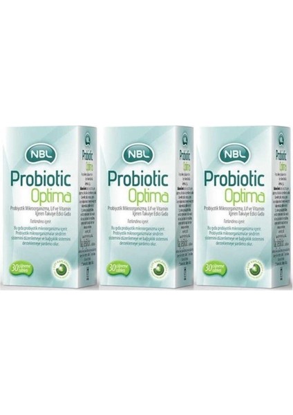 Probiotic Optima 30 Çiğneme Tableti X 3 Adet