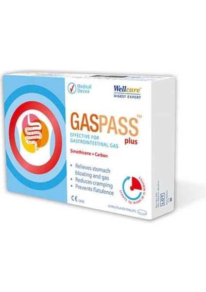Welcare Gaspass Plus 20 Tablet