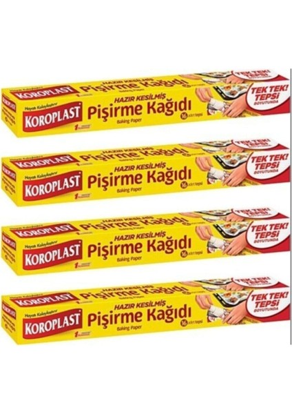 Hazır Kesilmiş Pişirme Kağıdı 16 Yaprak 4 Adet