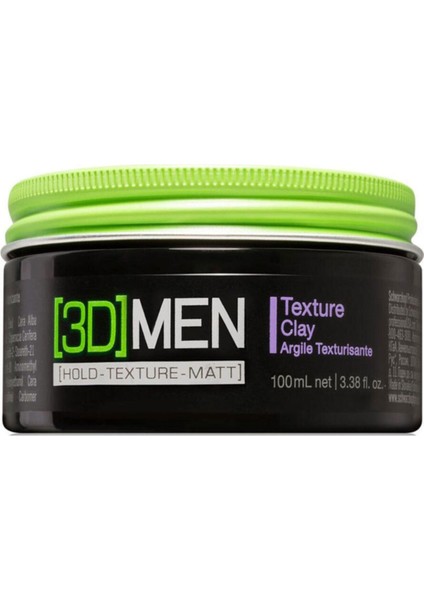 Schwarzkopf 3d Men Texture Clay Şekillendirici Mat Wax 100ml