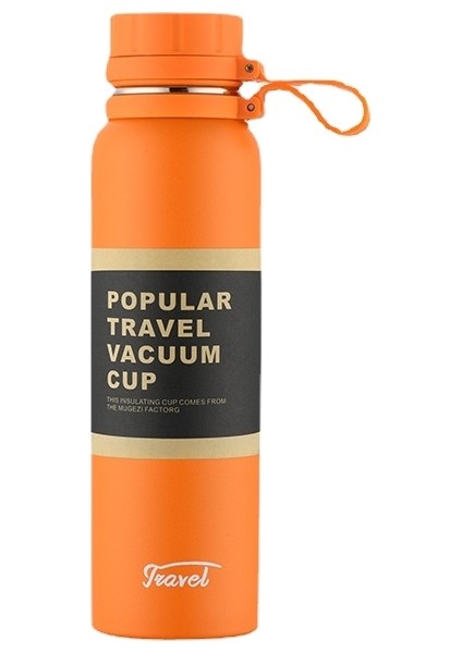 Açık Termos Bardak Büyük Kapasiteli 1000ML Taşınabilir Spor Su Şişesi Paslanmaz Çelik Su Bardağı (Yurt Dışından)