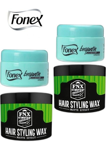Fnx Barber Matte Effect Wax 150 Ml & Briyantin 150 Ml Set