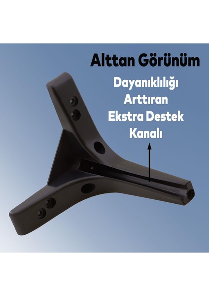 Sedef Lüks Mobilya Kanepe Sehpa Tv Ünitesi Koltuk Ayağı 17 cm Siyah Baza Ayakları fiyatları