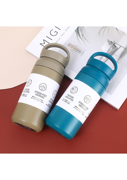 Termos Bardak Vakum Basit Buzlu 304 Paslanmaz Çelik Su Bardağı Öğrenci Taşınabilir Kahve Fincanı (Yurt Dışından) fırsatları