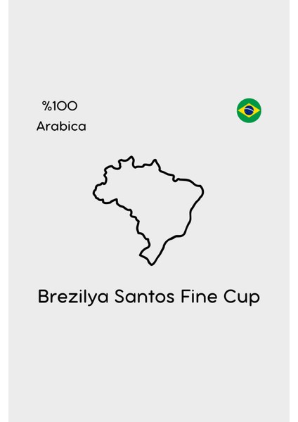 Abu Coffee Filtre Kahve Brezilya Santos Fine Cup Arabica 250 gram