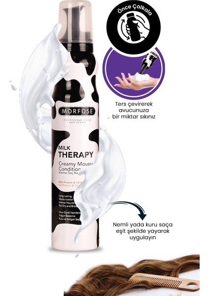 Morfose Milk Therapy Saç Köpüğü 200 Ml 3 Adet Morfose