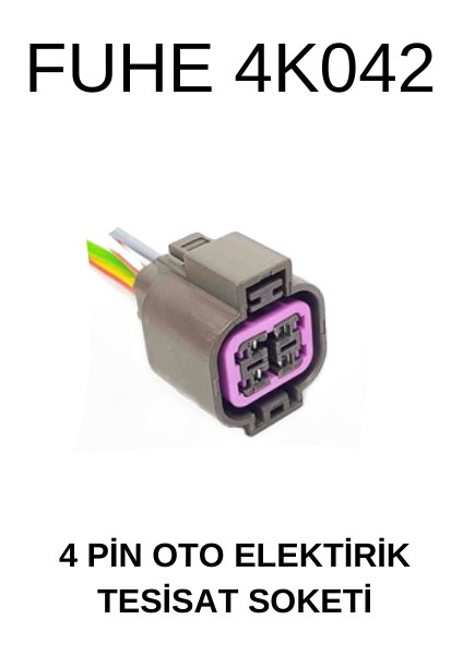 4 Pin Oto Elektrik Tesisat Soketi