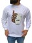 Braazi Erkek Basic Baskılı Sweatshirt ST01533 - Beyaz 2