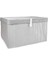 Çok Amaçlı Organizer Kutu Maxi Çok Amaçlı Maxi Kapaklı Hurç Kutu Gri Çizgili 50*40*30 Cm 1