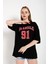 Kadın Los Angeles 91 Baskılı Oversize Tişört 3
