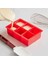 Silikon Büyük 6'lı Küp Kapaklı Buz Kalıbı, Kırmızı 4