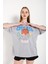 Kadın Oversize T-Shirt Ön Chıcago 76 Baskılı Tişört 2