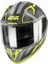 Motosiklet Kaskı Givi 50.8 Racer Mat Siyah Titanium Sarı Kask 2
