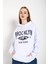 Kadın Brooklyn Dağ Baskılı Kapüşonlu Oversize Sweatshirt 4