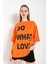 Kadın Do What Baskılı Oversize T-Shirt 1