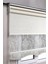 Brillant Çiftli Sistem Kırık Beyaz Damask Desenli Tül + Stor Güneşlik Perdeler 1