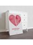 Sevgililer Günü Özel Ankara&izmir Kalpli 50X70 cm Şehir Haritası Kanvas Tablo 3