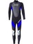 3mm Erkekler Şnorkel Için Wetsuit Kumaş Tüplü Dalış Sörf Yüzme Mavi Xxl (Yurt Dışından) 2