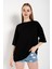 Kadın Oversize T-Shirt Sırt Intense Baskılı Tişört 4