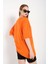 Kadın Cactus Logo Baskılı Oversize T-Shirt 4