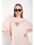 Kadın Cactus Logo Baskılı Oversize T-Shirt 3