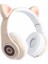 Kablosuz Kedi Kulak Kulaklık Bluetooth Kulaklık LED Işıkları Kulaklık Çocuklar Kız (Kırmızı) (Yurt Dışından) 3