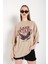 Kadın Lake Ontarıo Baskılı Oversize T-Shirt 3