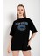 Kadın Palm Springs Baskılı Oversize T-Shirt 1