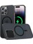Apple iPhone 14 Pro Uyumlu Kılıf Kamera Çıkıntlı Arkası Sert Pc Buzlu Saydam Ince Magsafe Renkli Kılıf 1