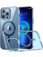 Apple iPhone 13 Pro Kılıf Kamera Çıkıntılı Arkası Sert Pc Şeffaf Sararmaz Ince Magsafe Renkli Kılıf 1