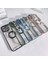Apple iPhone 7 / 8 Uyumlu Kılıf Kamera Lens Korumalı Logo Gösterir Parlak Halkalı Arkası Şeffaf 3
