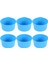 Silikon Mini Kek 4 Inç Yuvarlak Fırın Tepsisi Yapışmaz Silikon Pişirme Kalıbı Bakeware Tava Yeniden Kullanılabilir Mavi, 6'lı Set (Yurt Dışından) 1