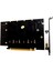 M.2 Nvme - Pcıe 4.0 X16 Adaptör Kartı, 4 Nvme M.2 2280'I Destekler, Çatallanma Baskınını Destekler (Yurt Dışından) 5