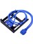 Port USB 3.0 Ön Panel Disket Yuvası 20 Pin Usb3.0 Hub Genişletme Kablosu Adaptörü Pc Masaüstü Için Plastik Braket (Yurt Dışından) 1