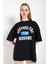 Kadın Suppose Baskılı Oversize T-Shirt 1