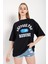 Kadın Suppose Baskılı Oversize T-Shirt 3