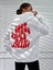 Unisex Beyaz Good Things Sırt Baskılı Oversize Kapşonlu Sweatshirt 2