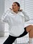 Unisex Beyaz Good Things Sırt Baskılı Oversize Kapşonlu Sweatshirt 3