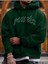 Unisex Yeşil Favela Baskılı Kapşonlu Oversize Sweatshirt 1
