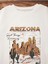 Unisex Beyaz Arizona Bisiklet Yaka Sweatshirt 2