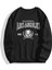 Kadın Siyah Los Angeles Bisiklet Yaka Sweatshirt 1