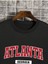 Unisex Siyah Atalanta Baskılı Bisiklet Yaka Oversize Sweatshirt 2